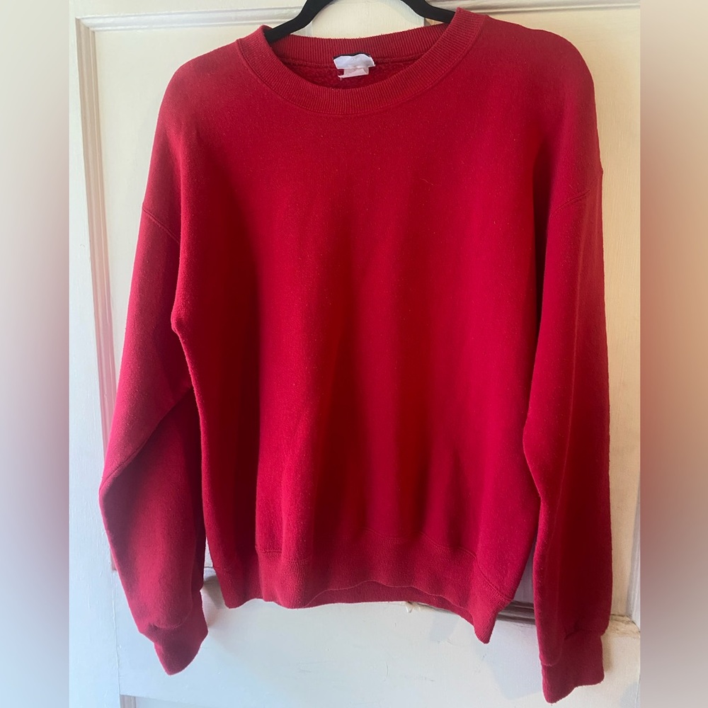 Lee Vibrant Red Crewneck Sweater